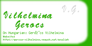 vilhelmina gerocs business card